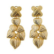 Load image into Gallery viewer, Hollow Out Special Style Heart Shaped Leaf Women Earring 2021 New