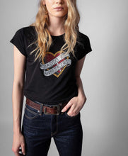 Load image into Gallery viewer, Hot Diamond Heart Decor Women Short Sleeve