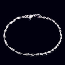 Load image into Gallery viewer, Fashion Twisted Chain Bracelets Sterling Silver Anklets