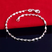 Load image into Gallery viewer, Fashion Twisted Chain Bracelets Sterling Silver Anklets