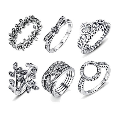 Hot Sale 100% 925 Sterling Silver Rings  Wholesale Popular Flower - Sophornlilly