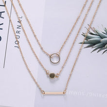 Load image into Gallery viewer, Hot Sale Fashion Statement Multilayer Necklace Multi element Metal Rod