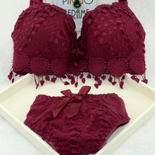Load image into Gallery viewer, Hot Sale Women Underwear Set Cotton Bra Panty Set Brand Embroidery