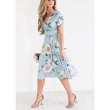 Load image into Gallery viewer, Hot Sale Women's Summer Bohemian Floral V Neck Loose Empire Short - Sophornlilly