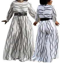 Load image into Gallery viewer, Casual O neck Lantern Sleeve Jumpsuits Fashion Plus - Sophornlilly