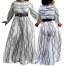 Load image into Gallery viewer, Casual O neck Lantern Sleeve Jumpsuits Fashion Plus - Sophornlilly