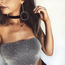 Load image into Gallery viewer, Hot Sexy Bright Silk Sleeveless Crop Tops Women Evening Party Club Tub