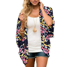 Load image into Gallery viewer, Hot Summer Women Floral Kimono Swim Cover ups Female Beach Boho - Sophornlilly