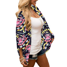 Load image into Gallery viewer, Hot Summer Women Floral Kimono Swim Cover ups Female Beach Boho - Sophornlilly