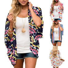 Load image into Gallery viewer, Hot Summer Women Floral Kimono Swim Cover ups Female Beach Boho - Sophornlilly