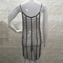 Load image into Gallery viewer, Hot Summer Women Ladies Bikini Crystal Cover ups Fishnet Mesh Cover Up - Sophornlilly