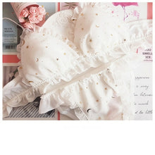Load image into Gallery viewer, Hot Underwear Starry Women Bra Set Printing Full Lace Triangle Cup