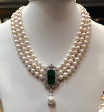 Load image into Gallery viewer, Hot sell new 8 to 9mm natural white freshwater pearl multilaye