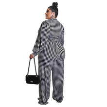 Load image into Gallery viewer, plaid Women Jumpsuits Spring Sexy Lady's V Neck Full - Sophornlilly