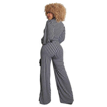 Load image into Gallery viewer, plaid Women Jumpsuits Spring Sexy Lady's V Neck Full - Sophornlilly