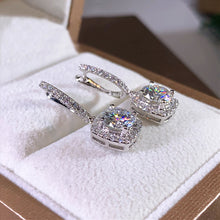 Load image into Gallery viewer, New Trendy Square Shape Drop Earrings Brilliant Bridal