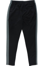 Load image into Gallery viewer, Premium Side Stripe Zip Pocket Track Pants Black -