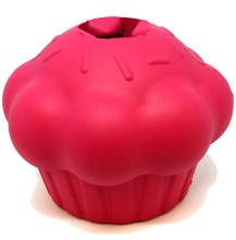 Load image into Gallery viewer, MKB Cupcake Durable Rubber Chew Toy &amp; Treat Dispenser - Pink