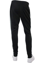 Load image into Gallery viewer, Premium Side Stripe Zip Pocket Track Pants Black -