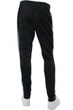 Premium Side Stripe Zip Pocket Track Pants Black -