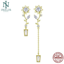 Load image into Gallery viewer, Exquisite Flower Drop Earrings For Women Vogue Style Inlaid