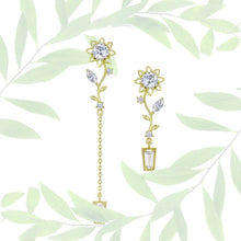 Load image into Gallery viewer, Exquisite Flower Drop Earrings For Women Vogue Style Inlaid