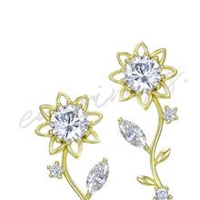 Load image into Gallery viewer, Exquisite Flower Drop Earrings For Women Vogue Style Inlaid