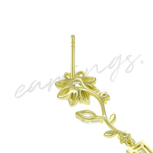 Load image into Gallery viewer, Exquisite Flower Drop Earrings For Women Vogue Style Inlaid
