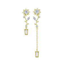 Load image into Gallery viewer, Exquisite Flower Drop Earrings For Women Vogue Style Inlaid