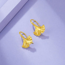 Load image into Gallery viewer, INALIS Golden Earrings For Women Vogue Ginkgo Leaf Pendant Earring Fit