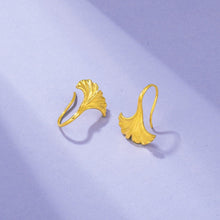 Load image into Gallery viewer, INALIS Golden Earrings For Women Vogue Ginkgo Leaf Pendant Earring Fit
