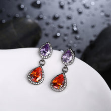 Load image into Gallery viewer, Romantic Drop Earrings For Women Water Drop Two Color 5A Clear