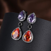 Load image into Gallery viewer, Romantic Drop Earrings For Women Water Drop Two Color 5A Clear