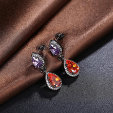 Load image into Gallery viewer, Romantic Drop Earrings For Women Water Drop Two Color 5A Clear