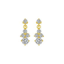 Load image into Gallery viewer, INALIS Romantic Earrings For Women Classic Style Inlay Big Clear