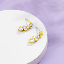 Load image into Gallery viewer, INALIS Romantic Earrings For Women Classic Style Inlay Big Clear