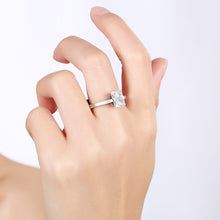 Load image into Gallery viewer, Stainless Steel Rings For Women Romantic Square Cubic Zircon