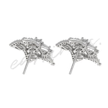 Load image into Gallery viewer, Star Stud Earrings For Women Full Clear Cubic Zirconia Two