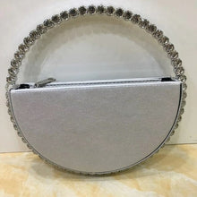 Load image into Gallery viewer, INS Diamond Circular Evening Bag Women Colorful Rhinestone Round