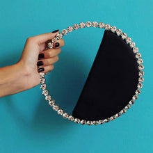Load image into Gallery viewer, INS Diamond Circular Evening Bag Women Colorful Rhinestone Round