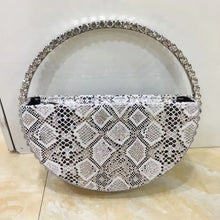 Load image into Gallery viewer, INS Diamond Circular Evening Bag Women Colorful Rhinestone Round