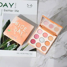 Load image into Gallery viewer, HOT 9 Color Shimmer Makeup Matte Eyeshadow Pallete Colorful Mint