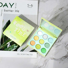 Load image into Gallery viewer, HOT 9 Color Shimmer Makeup Matte Eyeshadow Pallete Colorful Mint