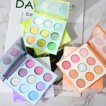 Load image into Gallery viewer, HOT 9 Color Shimmer Makeup Matte Eyeshadow Pallete Colorful Mint