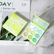 Load image into Gallery viewer, HOT 9 Color Shimmer Makeup Matte Eyeshadow Pallete Colorful Mint