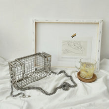 Load image into Gallery viewer, INS Hollow Out Clutch Bag Bird Cage Women Handbag Tote Metal Cage