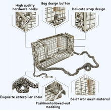 Load image into Gallery viewer, INS Hollow Out Clutch Bag Bird Cage Women Handbag Tote Metal Cage
