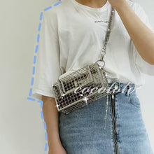 Load image into Gallery viewer, INS Hollow Out Clutch Bag Bird Cage Women Handbag Tote Metal Cage