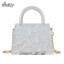 Load image into Gallery viewer, Ice Crack Transparent Lipstick Bags Chain Jelly PVC Women&#39;s Shoulder