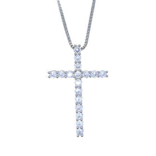 Load image into Gallery viewer, Ice Cross Pendant Necklace Classic 5A Cubic Zirconia CZ Bling Fashion - Sophornlilly